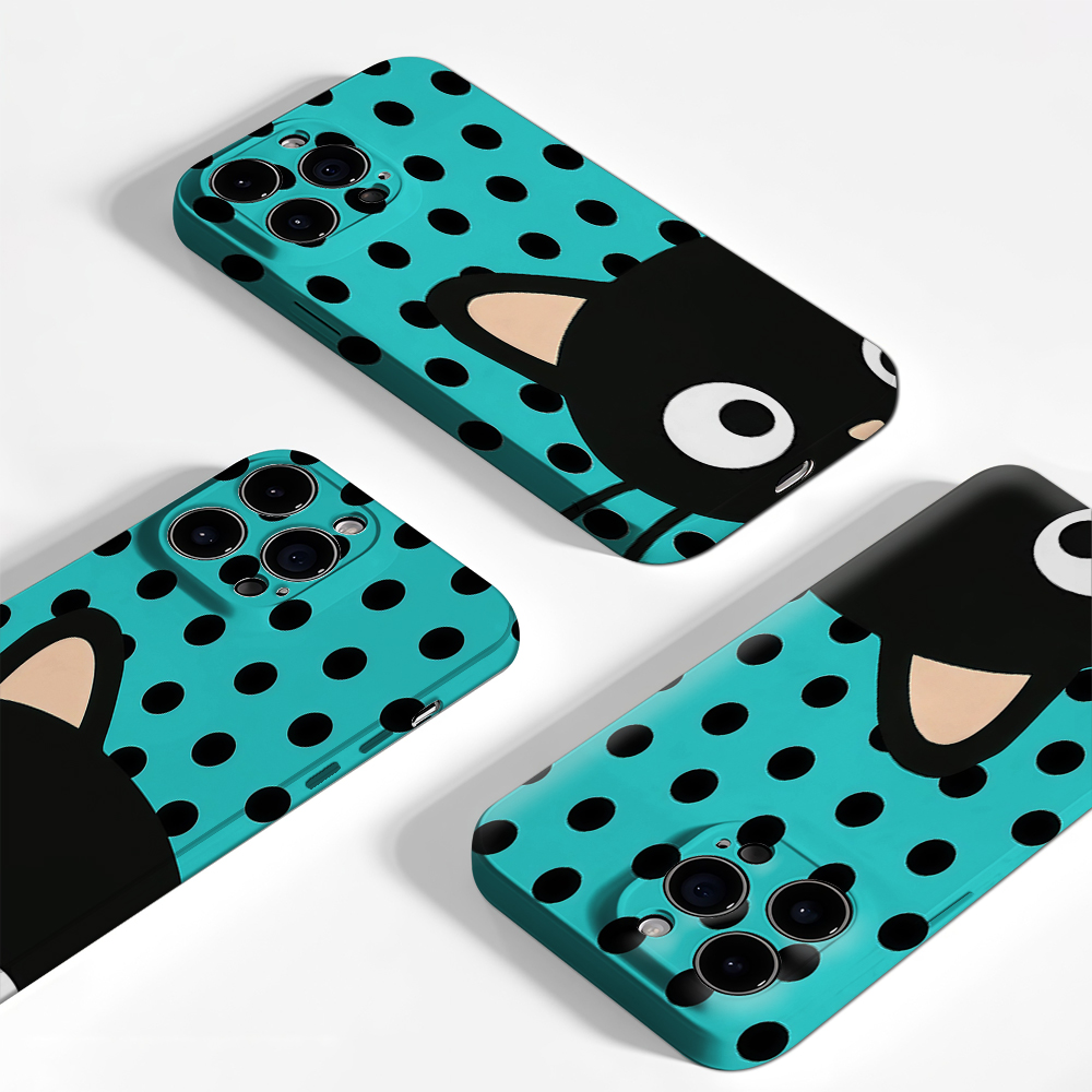 Turquoise Polka Dot Cat Phone  - Apple Iphone 15 ulasan dan harga