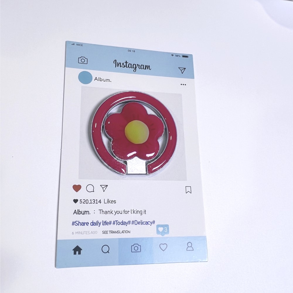 Flower Magnetic Foldable Kicks - Phone Accessories Holder Car ulasan dan harga